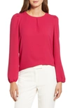 Anne Klein Puff Shoulder Long Sleeve Blouse In Giselle