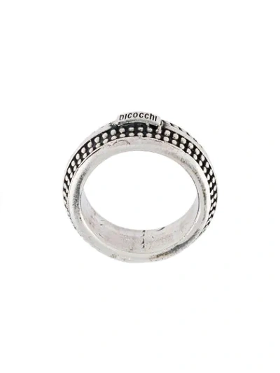 Emanuele Bicocchi Engraved Ring In Metallic