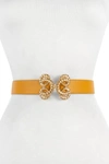 Raina Belts Allen Knot Buckle Belt In Yellow