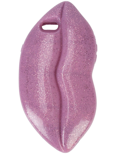 Stella Mccartney Glitter Lips Iphone 7 Case In Pink