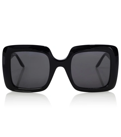 Gucci 58mm Oversized Square Sunglasses In Black | ModeSens