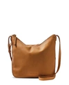 American Leather Co. Dayton Large Crossbody Bag In Cafe Latte Croco