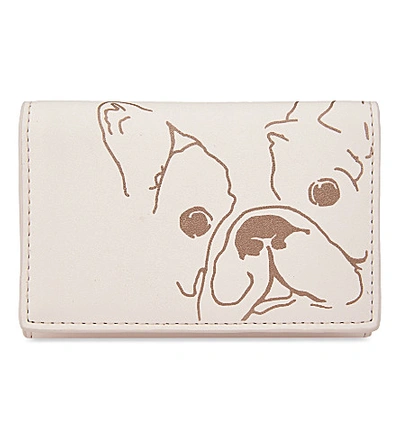 Ted Baker French Bulldog Leather Purse In Nude Pink | ModeSens