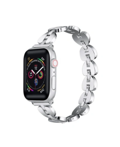 Posh Tech Unisex Sleek Metal Link Apple Watch Replacement Band, 42mm In Assorted
