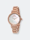 Porsamo Bleu Women's Chantal Stainless Steel Bracelet Watch 671cchs In Pink