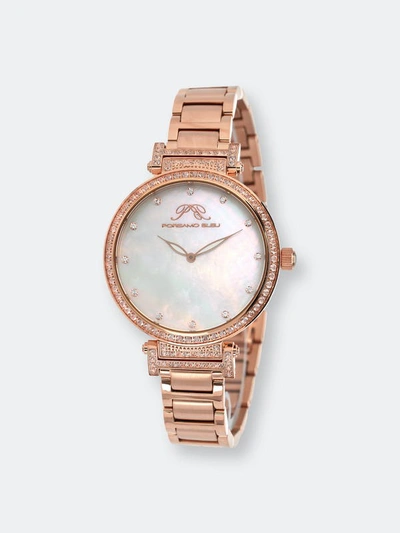 Porsamo Bleu Women's Chantal Stainless Steel Bracelet Watch 671cchs In Gold Tone / Mop / Mother Of Pearl / Rose / Rose Gold Tone