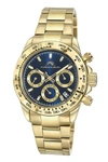 Porsamo Bleu Women's Alexis Stainless Steel Bracelet Watch 922bals In Blue / Gold Tone / Yellow