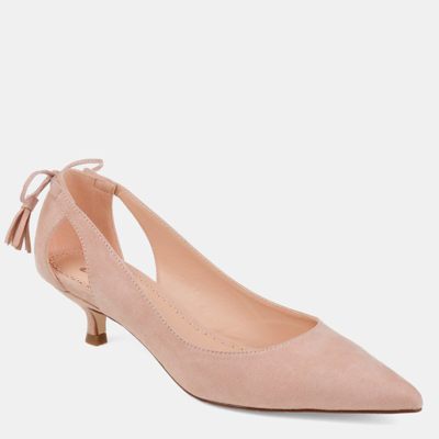 Journee Collection Journee Bindi Kitten Heel Pump In Pink
