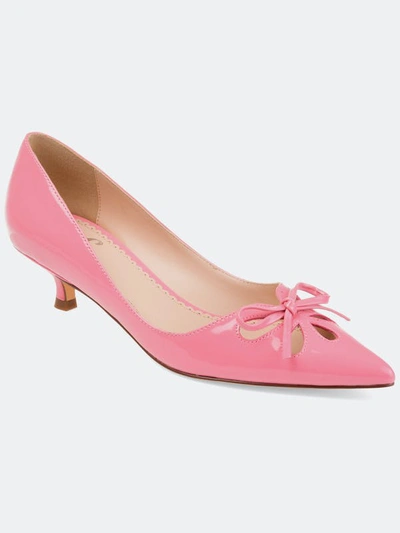 Journee Collection Lutana Kitten Heel Pump In Pink