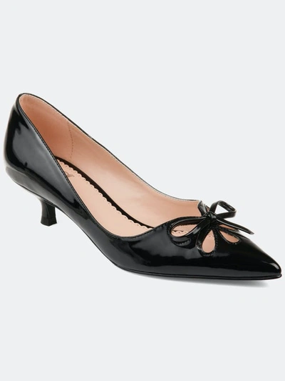 Journee Collection Lutana Kitten Heel Pump In Black
