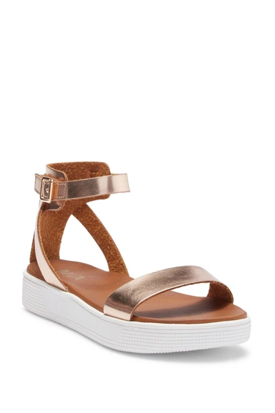 Mia Kids' Little Ellen Flatform Sandal In Rose Gold