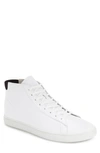 Clae Bradley Mid-top Sneaker In White Leather