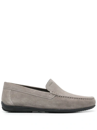 Geox Ascanio Slip-on Loafers In Grey