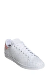 Adidas Originals Stan Smith Quilted Sneaker In White/ White/ Glory Pink