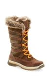 Santana Canada Milani Waterproof Faux Fur Boot In Chestnut Leather
