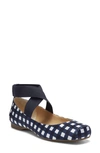 Jessica Simpson 'mandalaye' Leather Flat In Navy