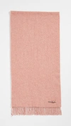 Acne Studios Canada Narrow Fringed Cashmere Scarf In Pink