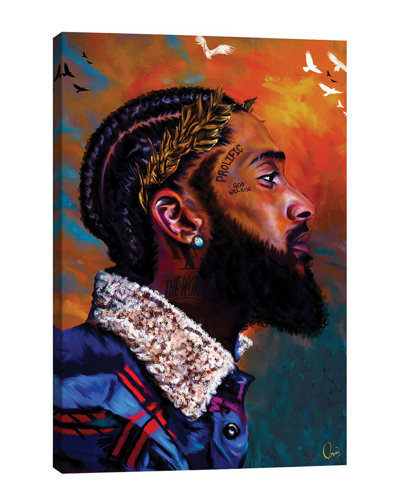 Icanvas Nipsey Hussle Wall Art By Crixtover Edwin In Multi