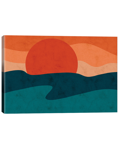 Icanvas Red Horizon By Reyna Noriega In Multi