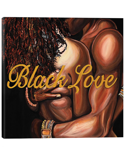 Icanvas Black Love By Poetically Illustrated Wall Art