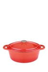 Berghoff Cast Iron Orange 8 Qt. Covered Casserole Dish