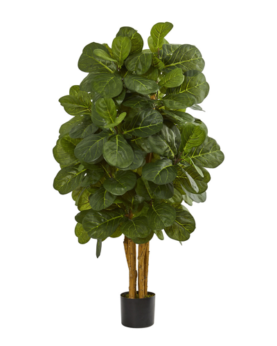 Nearly Natural Fiddle Leaf Fig Artificial Tree In Green