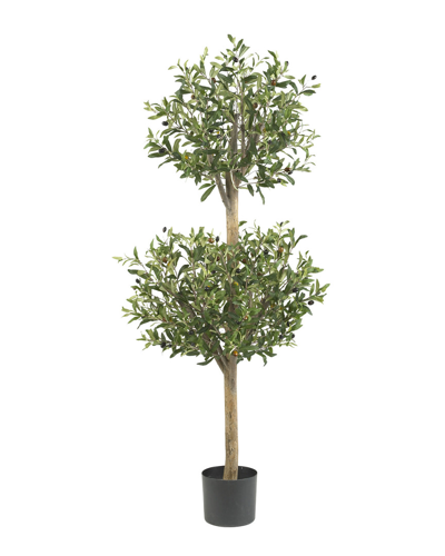 Nearly Natural Olive Double Topiary Silk Tree