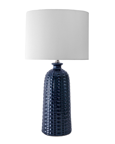 Nuloom Flint Ceramic 30" Table Lamp In Navy