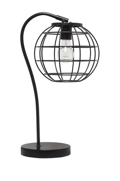 Lalia Home Arched Metal Cage Table Lamp In Black