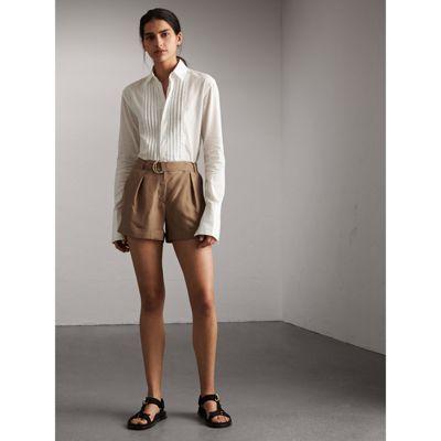 burberry silk shorts