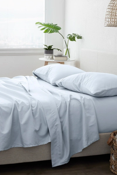 Ienjoy Home Home Collection Premium Ultra Soft 4-piece Solid Bed Sheet Set In Light Blue