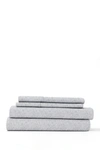 Ienjoy Home Home Collection Premium Ultra Soft Chambray Style Pattern 4-piece Bed Sheets Set In Light/pastel Grey