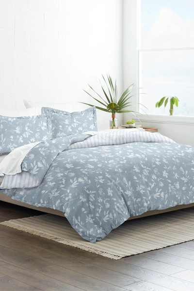 Ienjoy Home Home Collection Premium Ultra Soft Country Home Pattern 3-piece Reversible Duvet Cover Set In Light Blue