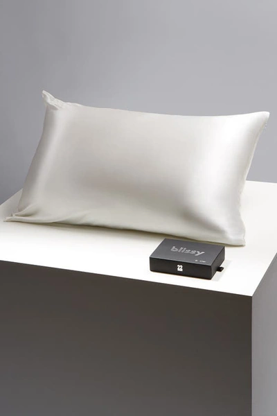 Blissy Mulberry Silk King Pillowcase In White