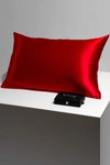 Blissy Mulberry Silk King Pillowcase In Red