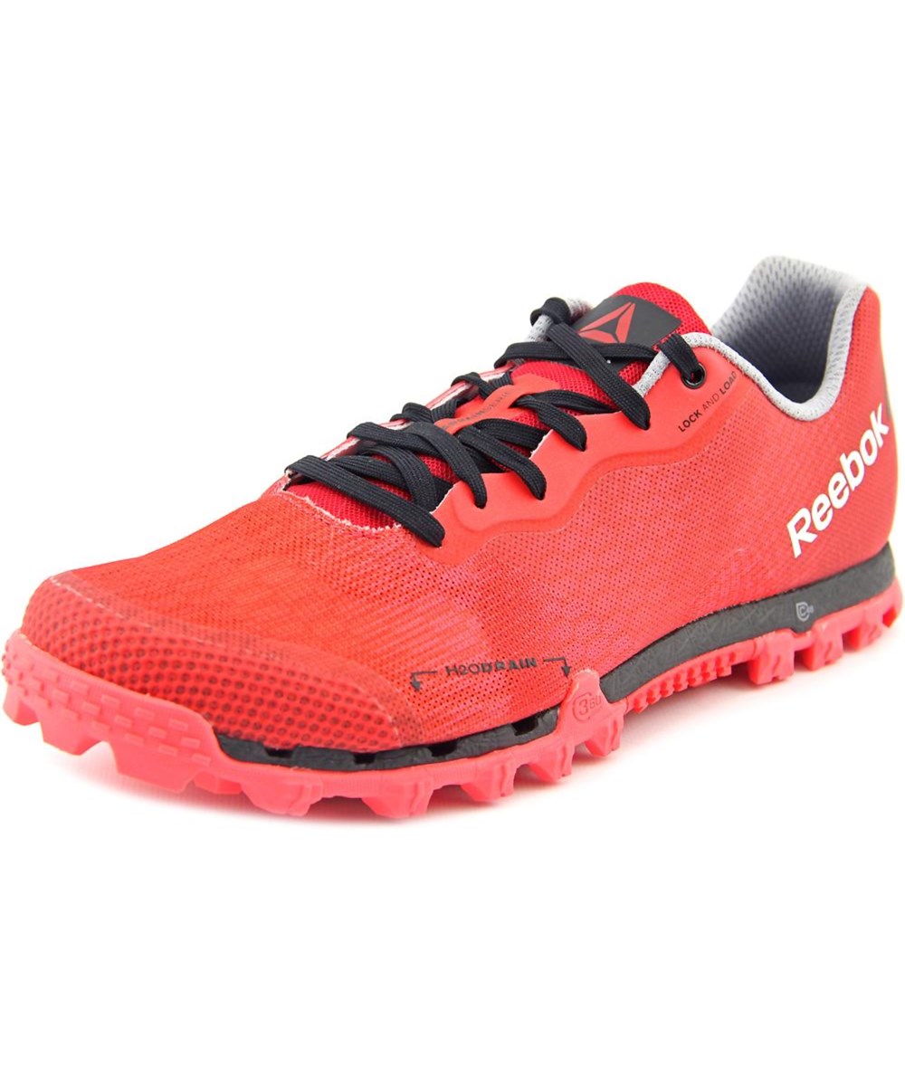 Round Toe Canvas Red Running Shoe 