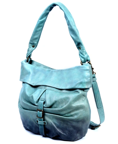 Old Trend Sweet Lotus Leather Bucket Bag In Mint
