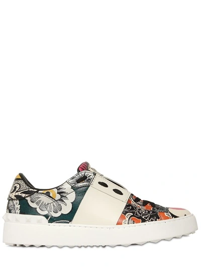 Valentino Tropical Floral Print Sneakers In | ModeSens