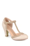 Journee Collection Journee Olina T-strap Pump In Brown