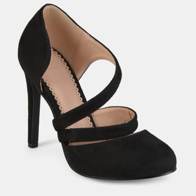 Journee Collection Journee Zeera Dual Strap Pump In Black
