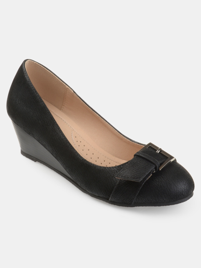 Journee Collection Journee Graysn Wedge Pump In Black