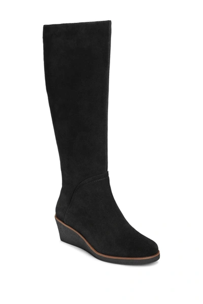 Aerosoles Binocular Winter Boots Women's Shoes In Black Suede