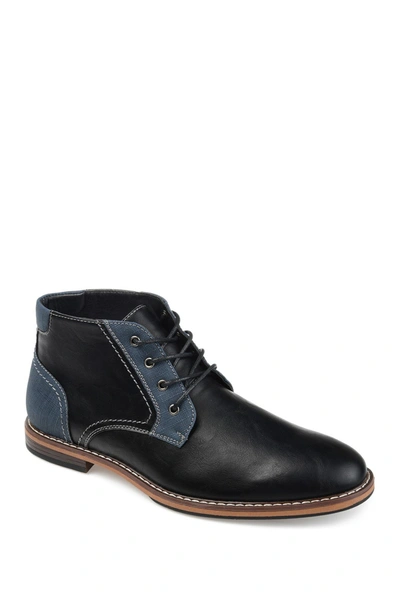 Vance Co. Men's Franco Plain Toe Chukka Boots Men's Shoes In Black