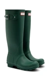 Hunter Original Tall Waterproof Rain Boot In Green Jasper