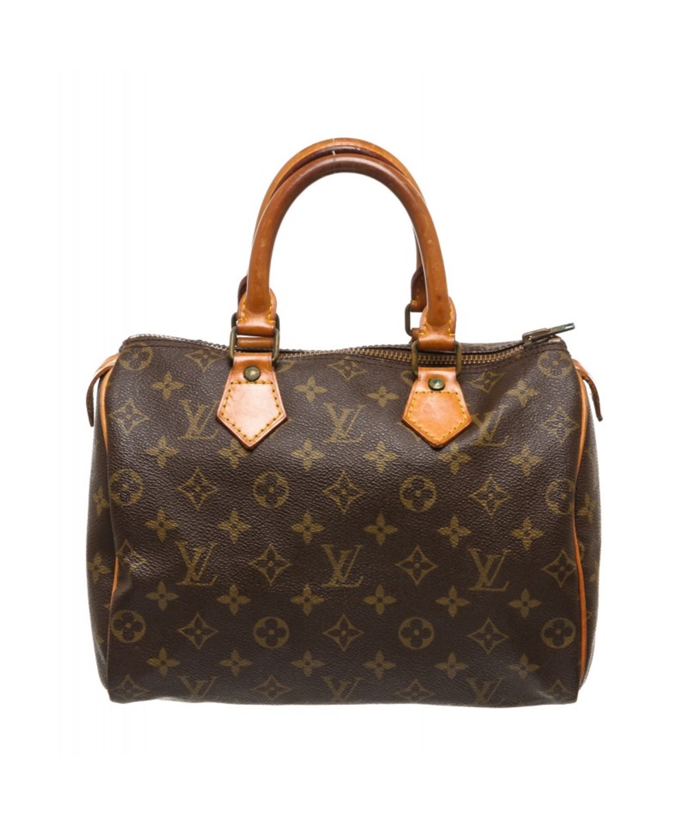Louis Vuitton Pre Owned - Monogram Canvas Leather Speedy 25 Cm Bag&#39; In Brown | ModeSens