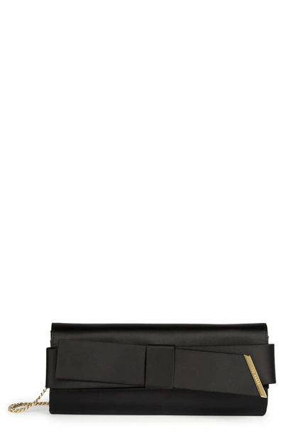 Ted Baker Bow Small Evening Bag In Black