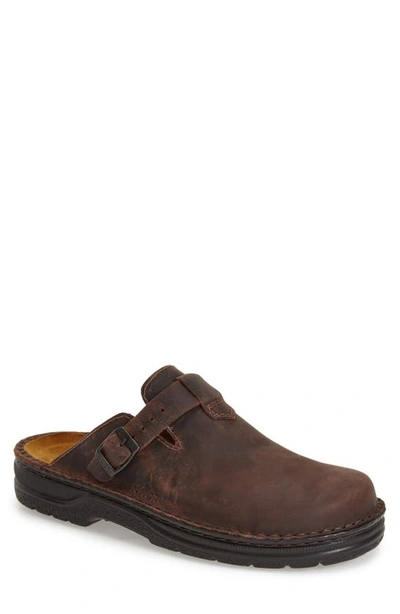 Naot Fiord Clog In Crazy Horse Leather