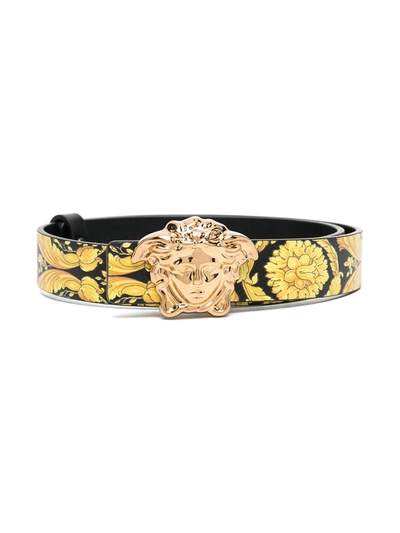 Young Versace Versace Kids Medusa Baroque Belt In Gold