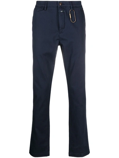 Closed Straight-leg Trousers In Blue