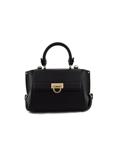 Ferragamo Salvatore  Small Sofia Tote In Nero